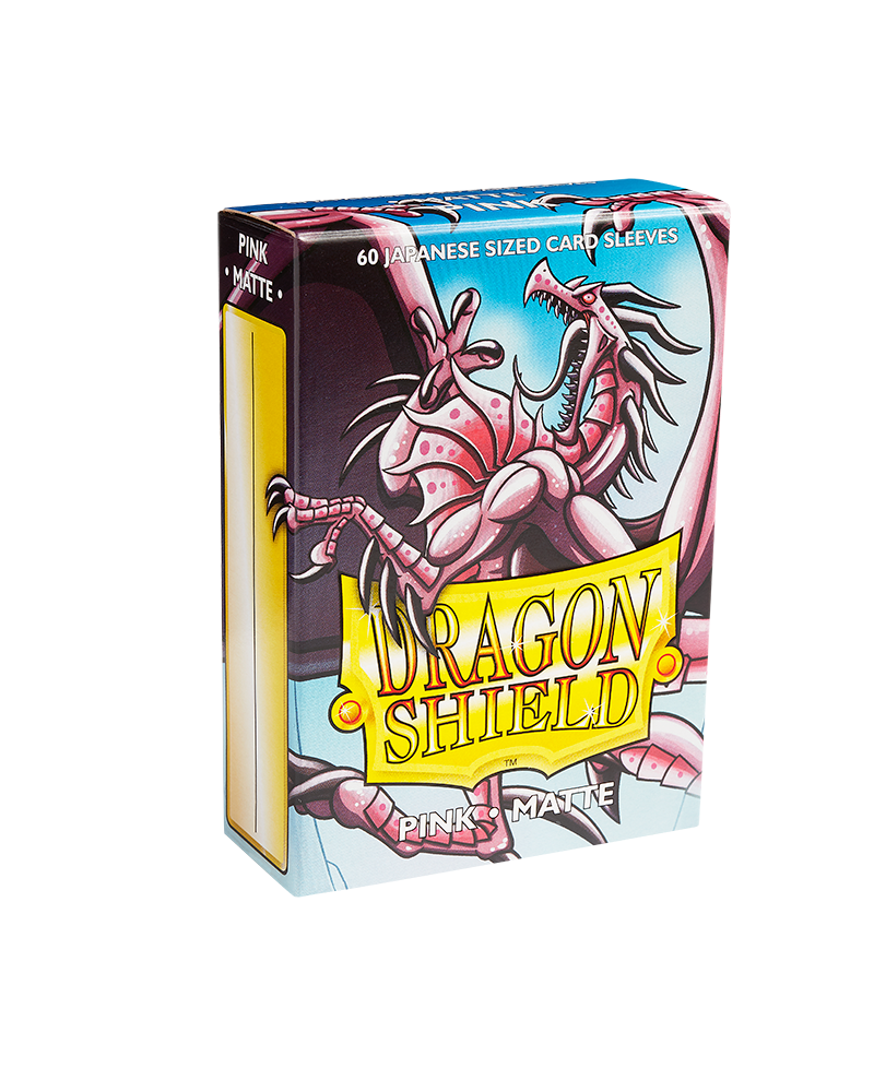 Dragon Shield - 60 Japanese Matte Pink Sleeves